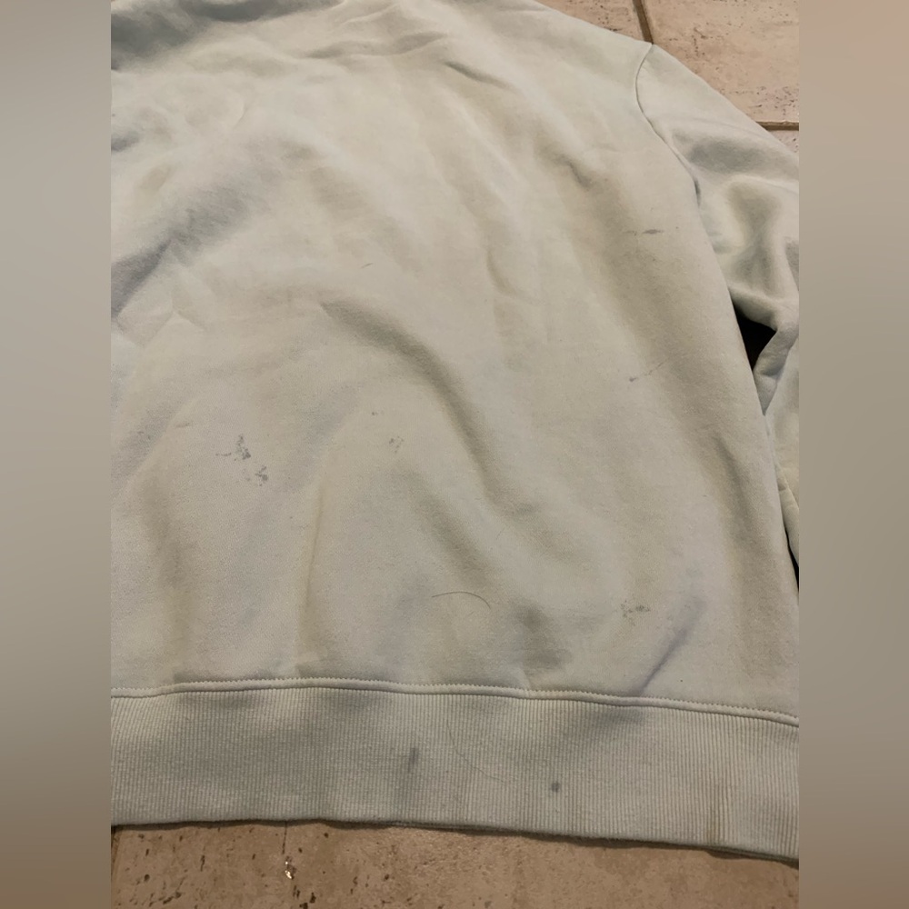 💜 H&M SpongeBob Squidward Embroidered Hoodie Regular Fit Light Mint Green Small - Picture 7 of 7